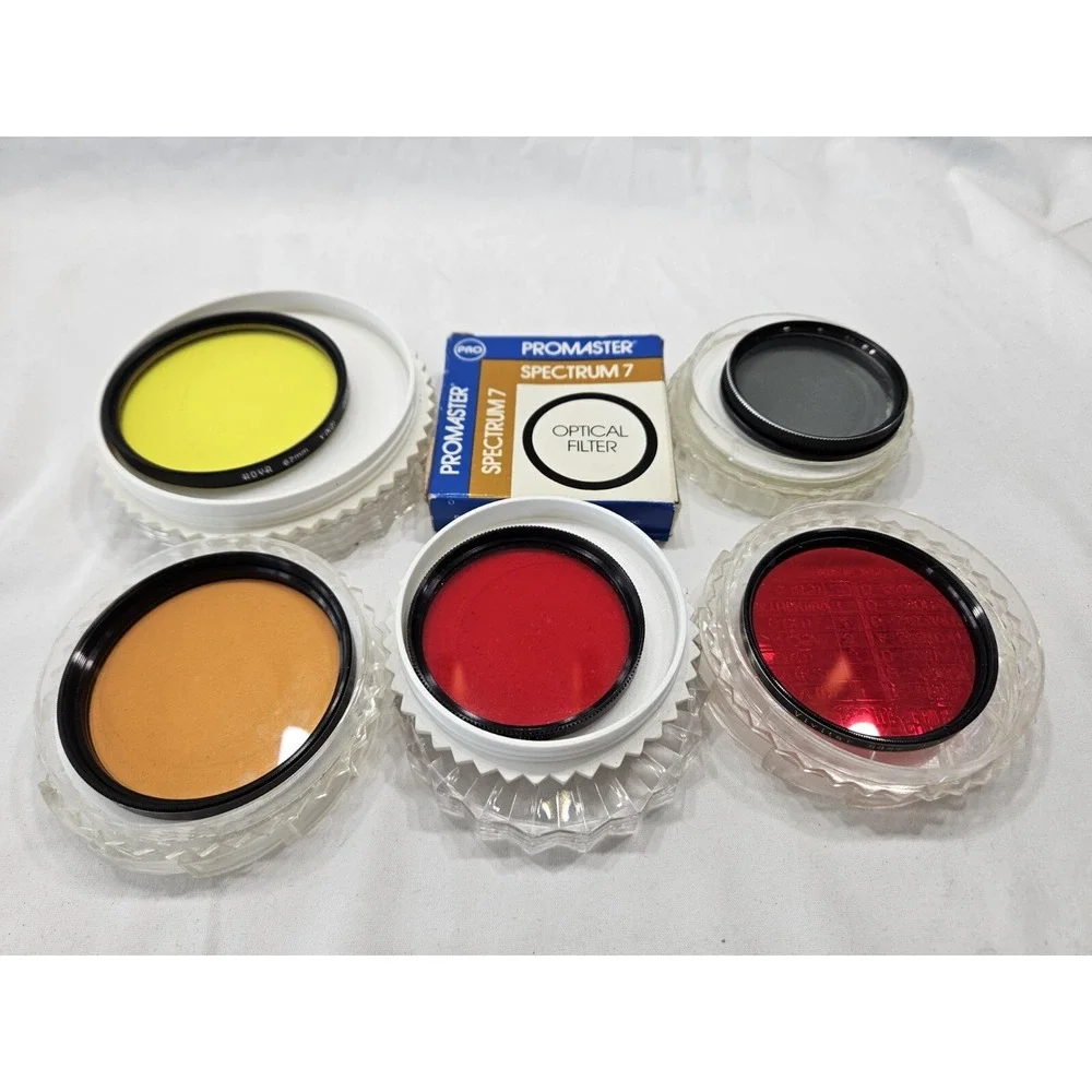 Lot Of Six‎ Camera Filter Lenses Vemar Hoya Tiff Vivitar